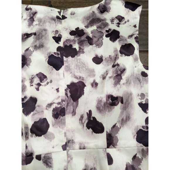 Size 0 new Ann Taylor purple flower floral dress $120 washable - Picture 11 of 11